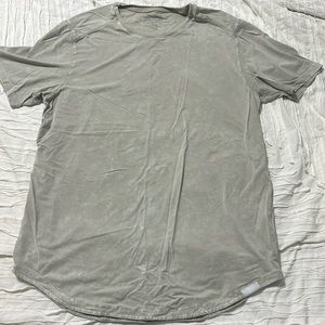 Legends, Aviation Tee Curved-Hem, Washed Light Gray, XL